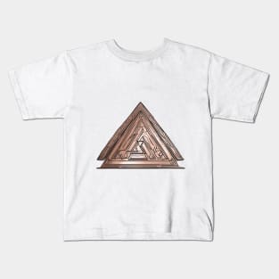 Eternal Labyrinth Triangular Artwork No. 904 Kids T-Shirt